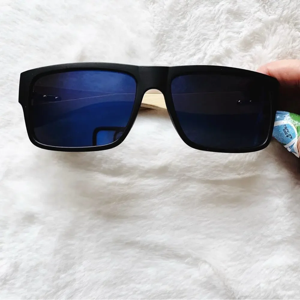 Jensen Blue & Light Wood Sunglasses